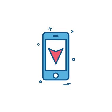 harita konumu mobil navigasyon simgesi vektör tasarımı