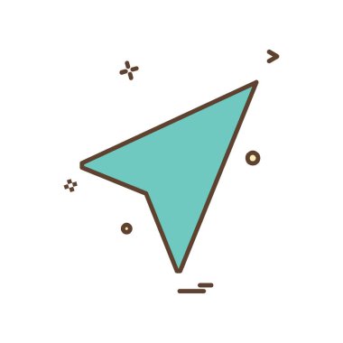 Ok simgesi tasarım vektörü 