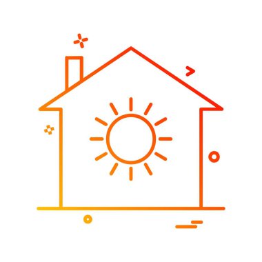 Ev simgesi tasarım vektörü 