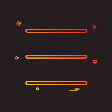 Menü simgesi tasarım, renkli vektör çizim