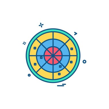 Hedef simge tasarım vektörü 