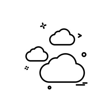 Sadece simge vektör üzerinde beyaz baclground hava