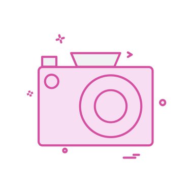 Kamera simgesi tasarım vektörü