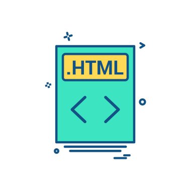 dosya dosyaları html simge vektör tasarımı