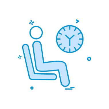 Seyahat simgesi tasarım vektörü