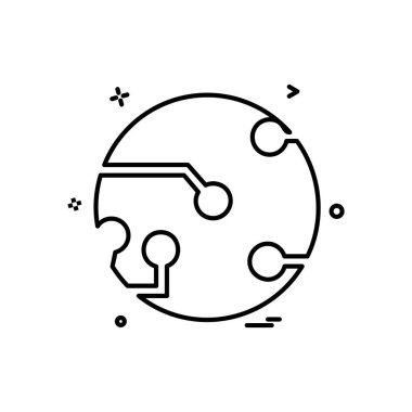 Devre simge tasarlamak vektör