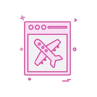 Seyahat simgesi tasarım vektörü