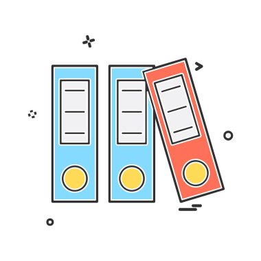 Dosya simgesi tasarım vektörü