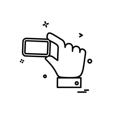 El simgesi tasarım, renkli vektör çizim