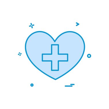 Tıbbi simge tasarım, renkli vektör çizim