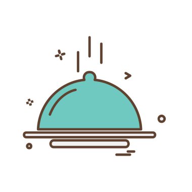 Gıda simgesi tasarım vektörü