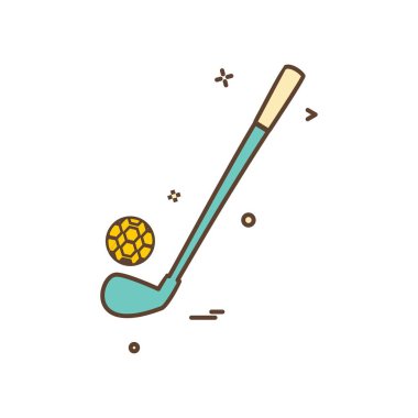 Golf simge tasarlamak vektör