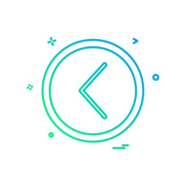 Simge tasarlamak vektör geri