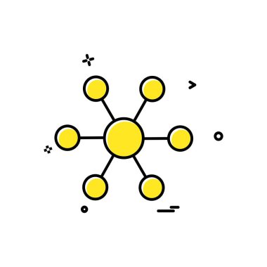 Ağ simgesi tasarım vektörü