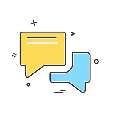 İleti simge tasarlamak vektör