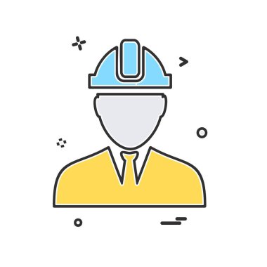 Erkek avatar simge tasarlamak vektör