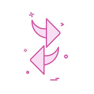 Ok simgesi tasarım vektörü