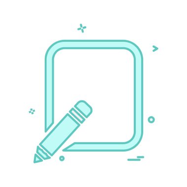 Kalem simgesi tasarım vektörü