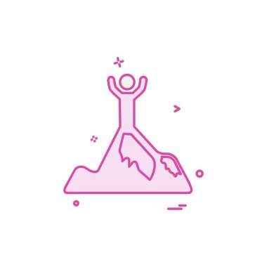 Dağlar simge tasarlamak vektör