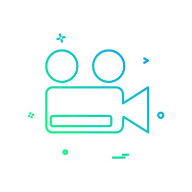 Kamera simgesi tasarım vektörü