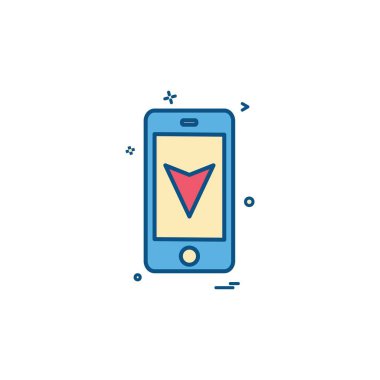 harita konumu mobil navigasyon simgesi vektör tasarımı