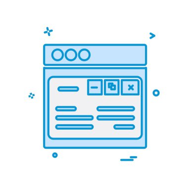 Web düzeni simge tasarım vektörü