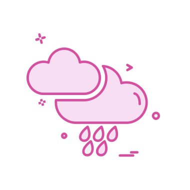 Weather simge vektör beyaz arka plan üzerinde