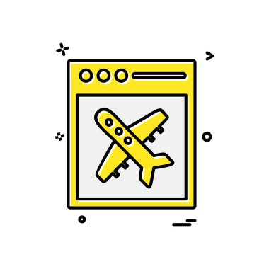 Beyaz arka plan üzerinde seyahat etmek simge tasarlamak vektör