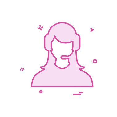 Avatar simge tasarlamak vektör