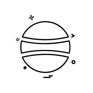 Topu simge tasarlamak vektör