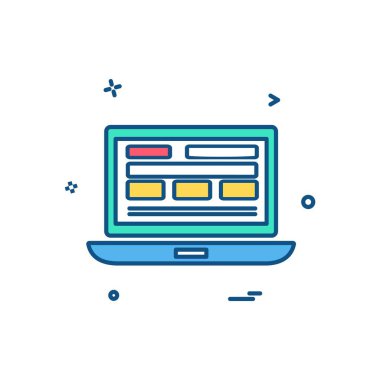 Web sitesi düzenleme simgesi tasarım vektörü