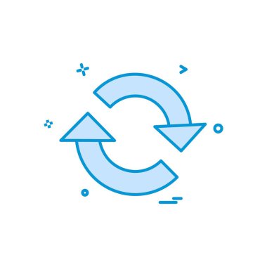 Sıfırlama simge tasarlamak vektör