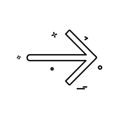 Sağ ok simge tasarlamak vektör