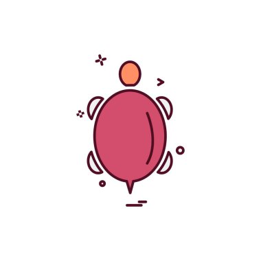 Kaplumbağa simge tasarlamak vektör 