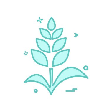 Bitki simgesi tasarım vektörü