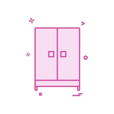 Dolap simge tasarlamak vektör 