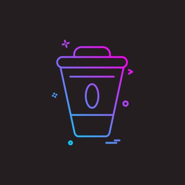 Gıda simgesi tasarım vektörü