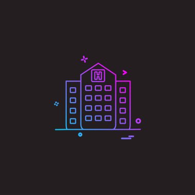 Tıbbi simge tasarım, renkli vektör çizim