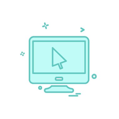 Bilgisayar simgesi tasarım vektörü