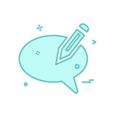 İleti simgesi tasarım vektörü