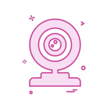 Web cam simge tasarlamak vektör