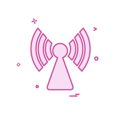 Wifi simge tasarım vektörü