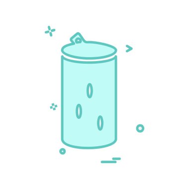 İçki simgesi tasarım, renkli vektör çizim 