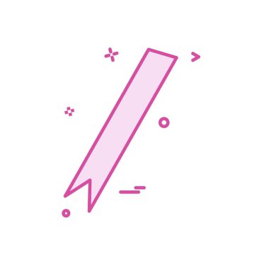 Şerit simge tasarlamak vektör