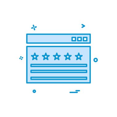 Web yerleşim simgesi tasarım vektörü