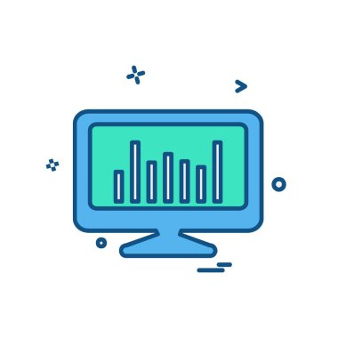 Bilgisayar simgesi tasarım vektörü
