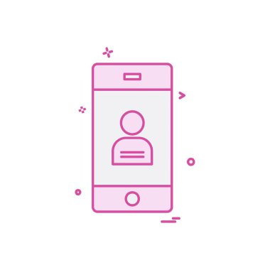 Mobil simge tasarım vektörü