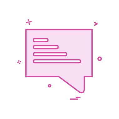 konuşan sohbet sms simge vektör çizim 