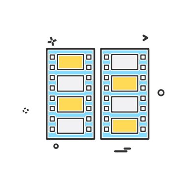 Video simge tasarlamak vektör