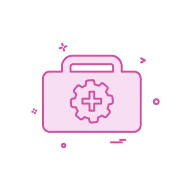 Evrak Çantası'nı simge tasarlamak vektör 